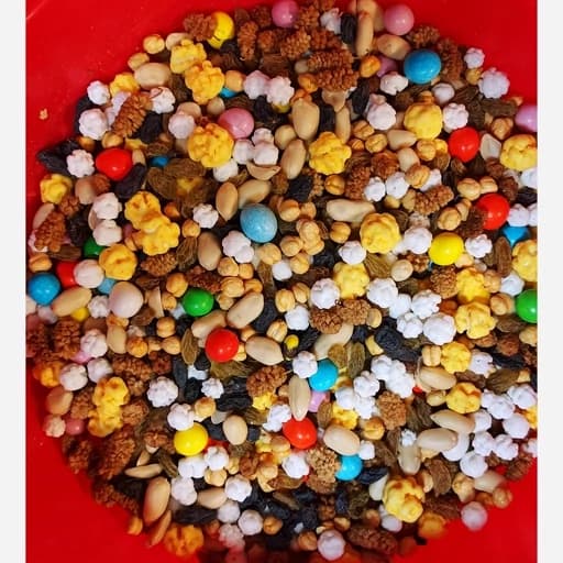 آجیـل مولـودی (مشکل گشا) لوکـــس 7مغز(500گرمی)در پاکت زیپدار