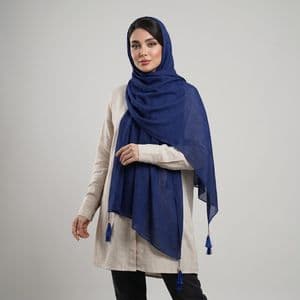 شال زنانه مدل شال وال اسلپ منگوله دار کد 739