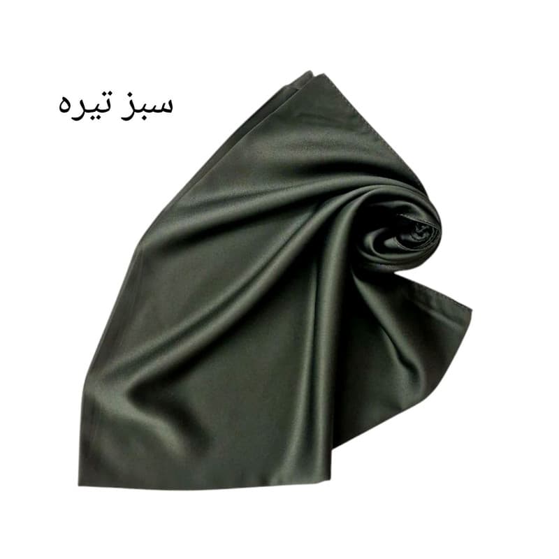 روسری زنانه مدل ساتن ابریشمی قواره ۱۰۰ — تصویر ۹