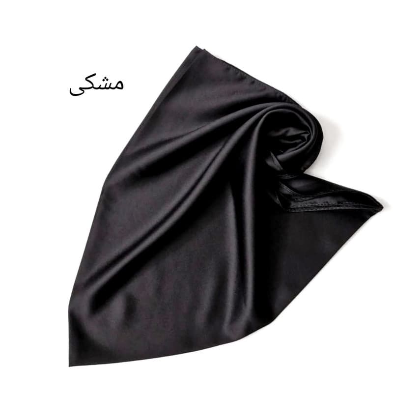 روسری زنانه مدل ساتن ابریشمی قواره ۱۰۰ — تصویر ۴