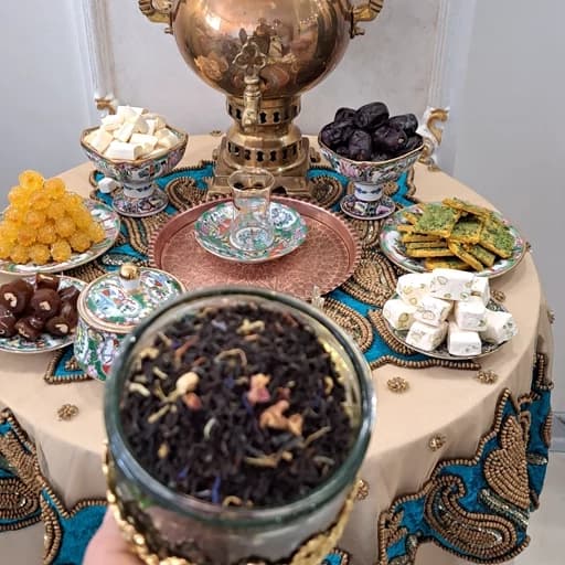 چای مراکشی اکبر اصل (سریلانکا )استوایی طعم میوه انبه هلو — تصویر ۲