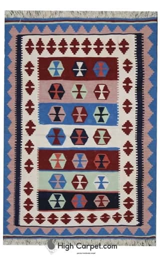 گلیم دستباف 1.5 متری شیراز کد 050292