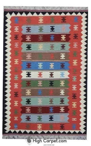 گلیم دستباف 1.5 متری شیراز کد 050287