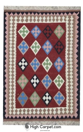 گلیم دستباف 1.5 متری شیراز کد 050286
