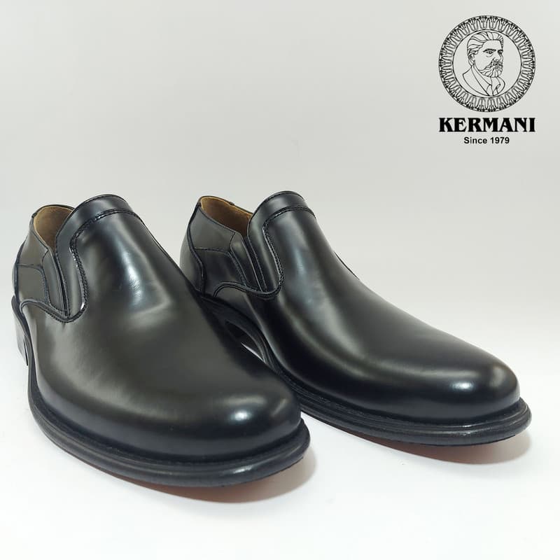 کفش مردانه کرمانی مدل تمام چرم طبیعی بروشاو دستدوز کد 350 — تصویر ۳