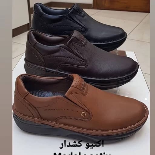 کفش مردانه طبی چرم طبیعی — تصویر ۸