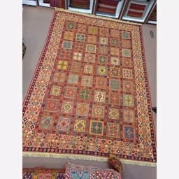 گلیم سوزنی پشم دستباف قره داغ آذربایجان پس کرایه — تصویر ۳