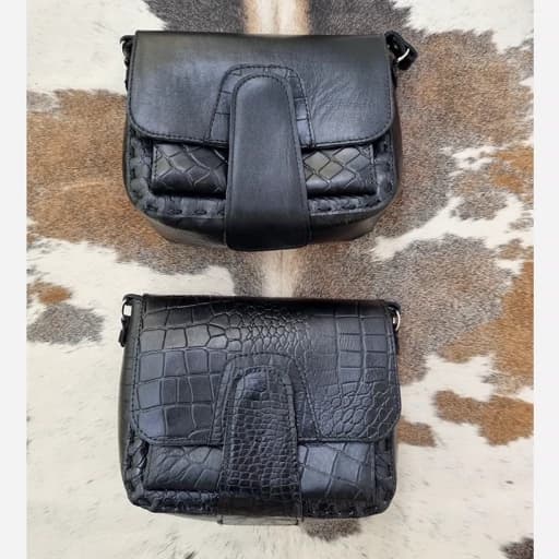 کیف دوشی زنانه چرم طبیعی گاوی — تصویر ۲