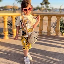 لباس کودک کراپ و شلوارک بچگانه — تصویر ۳