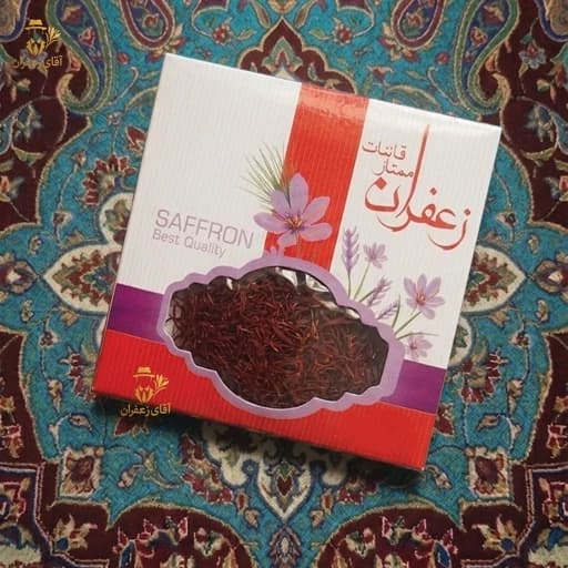 زعفران سرگل و شکسته ممتاز قائنات 3 مثقال همراه هدیه