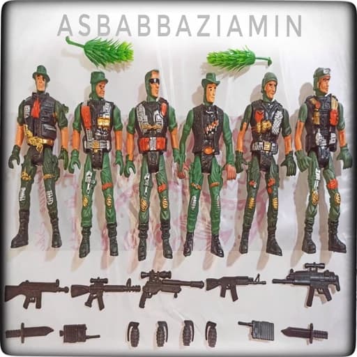 اسباب بازی گروهان تکاور سرباز با تفنگ
