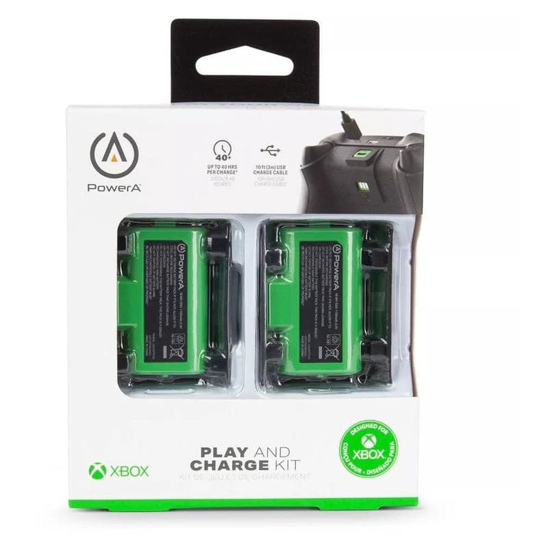 باتری قابل شارژ دسته بازی XBOX Series X/S پاور ای مدل PowerA Play & Charge Kit مجموعه دو عددی — تصویر ۲
