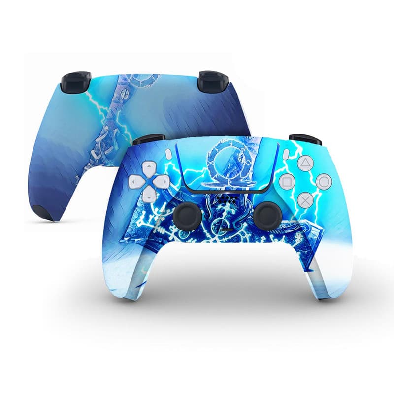 برچسب کنسول و دسته بازی و هدفون PS5 مدل ragnarok مات مناسب برای دستگاه دیسک خور — تصویر ۳