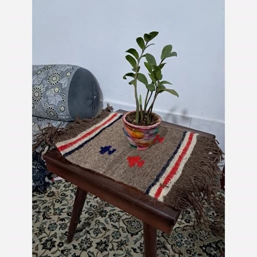 گلیم چه رو مبلی سنتی رومیزی دستباف