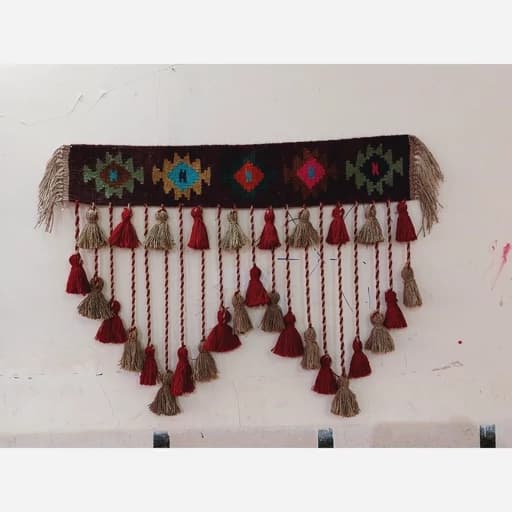 گلیم پرده سنتی دستباف — تصویر ۲