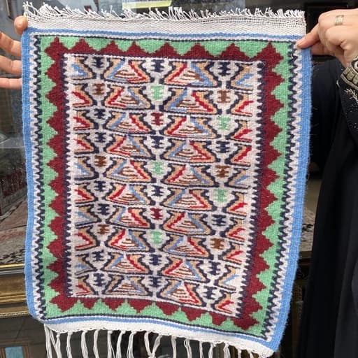 گلیم رومیزی /گلیم /جاجیم /گلیم کوچک /فرش دستی /فرش دستباف /گلیم دستباف