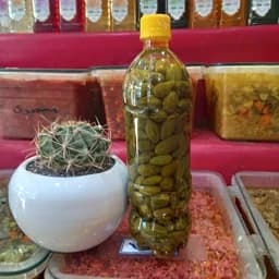 ترشی هندوانه ابوجهل یا ترشی گلگ ،ترشی شپله در بطری بدون تلخی 1 کیلوگرمی — تصویر ۳