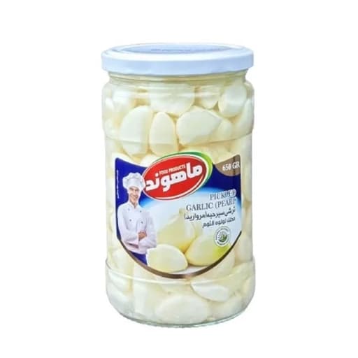 ترشی سیرصدفی ماهوند عمده 680 گرمی - 5 شل 6 عددی (30 عدد)