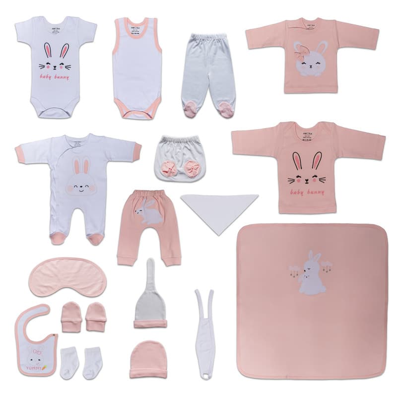 ست 19 تکه لباس نوزادی آمورا مدل Baby Bunny — تصویر ۳