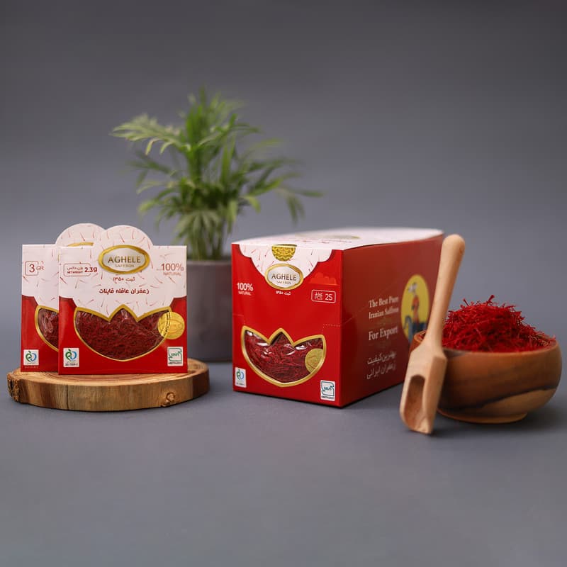 زعفران پاکتی عاقله - 3 گرم بسته 25 عددی — تصویر ۶