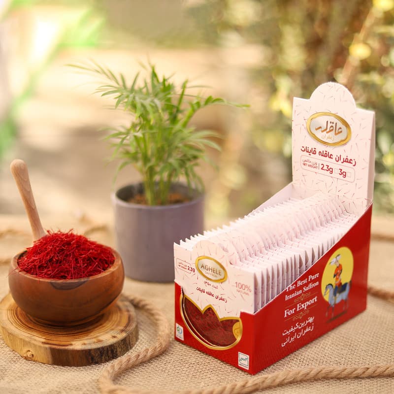 زعفران پاکتی عاقله - 3 گرم بسته 25 عددی — تصویر ۹