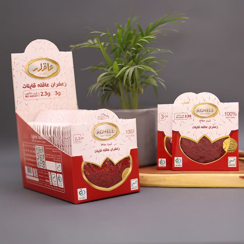 زعفران پاکتی عاقله - 3 گرم بسته 25 عددی — تصویر ۵