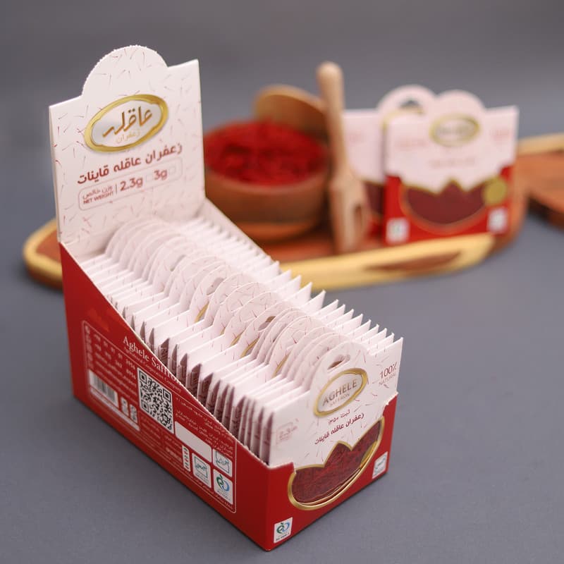 زعفران پاکتی عاقله - 3 گرم بسته 25 عددی — تصویر ۸