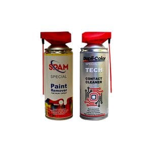 کیت تمیز کننده برد الکترونیکی و پاکننده برچسب دوپلی کالر مدل اسپری حجم 400 میلی لیتر مجموعه 2 عددی