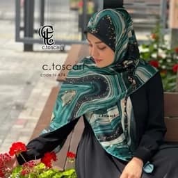 شال و روسری طرح رزین نخی کاستوم قواره بزرگ 140 سانتی شیک و مجلسی — تصویر ۵