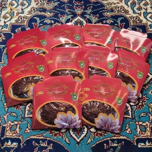 زعفران ممتاز قائنات نیم مثقالی پک 10 عدد (فروش ویژه)