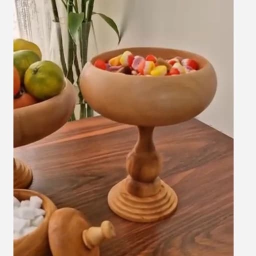 آجیل خوری پایه چوبی
