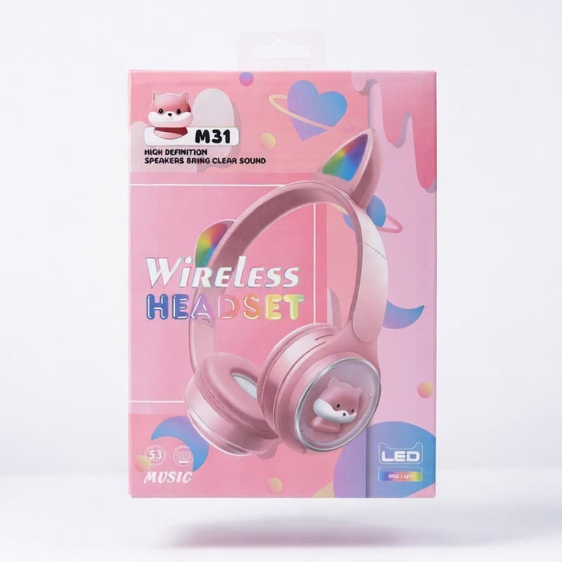 هدست بلوتوثی طرح گربه ای مدل M31 — تصویر ۵