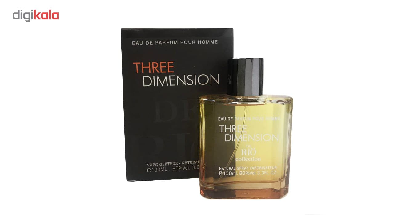 ادو پرفیوم مردانه ریو کالکشن مدل Three Dimension حجم 100ml — تصویر ۹