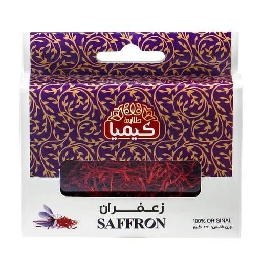 زعفران سوپر نگین صادراتی یک مثقالی کیمیا طلایی با ظرف کریستالی — تصویر ۲