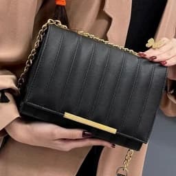 کیف زنانه کیف دخترانه کیف چرم کیف مجلسی کیف مشکی نفیس — تصویر ۳
