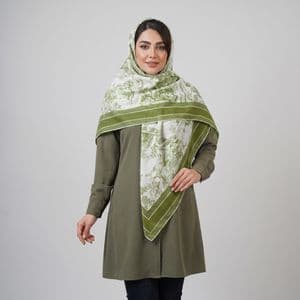 روسری زنانه مدل نخی لاکچری طرح جنگل کد 8000 — تصویر ۶
