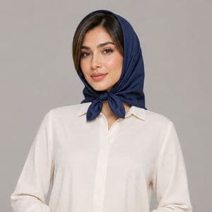روسری زنانه مدل نخی ساده قواره 70 چهار فصل کد 35