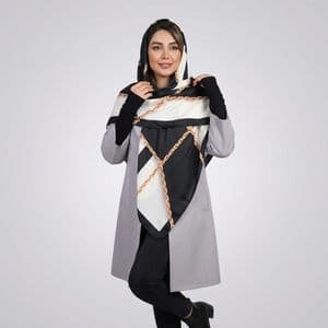روسری زنانه مدل ابریشم لاکچری مجلسی طرح زنجیری کد ana-2824