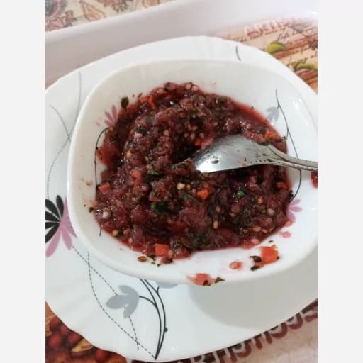 ترشی لیته با بادمجان کبابی ولبو وسبزی معطر شمال و.....