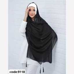 شال و روسری زنانه، شال دنیز مشکی مدل arad9118 — تصویر ۳