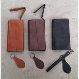 کیف پول چرم سوگو با جاسوییچی مردانه زنانه — تصویر ۳