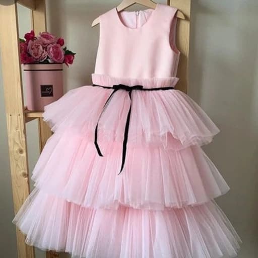 لباس عروس کودک طبقه ای