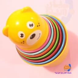 اسباب بازی آموزشی برج هوش لیوانی خرسی (8 طبقه) — تصویر ۳