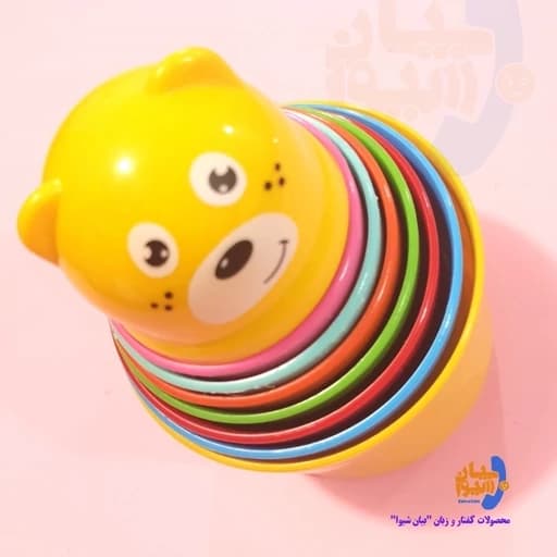 اسباب بازی آموزشی برج هوش لیوانی خرسی (8 طبقه)