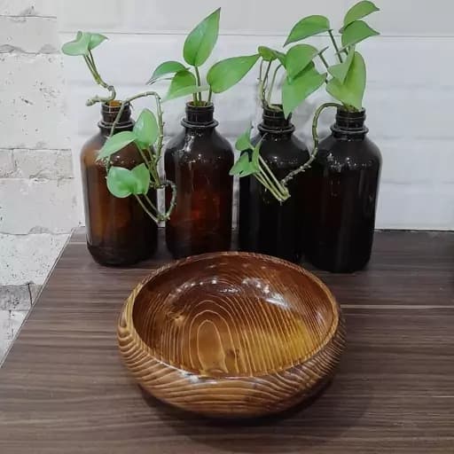 آجیل خوری ، شکلات خوری چوبی مدل خمره ای