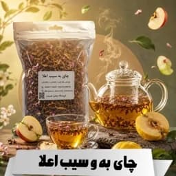 چای به و سیب و گل محمدی یک کیلویی اعلا — تصویر ۳