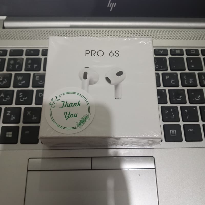 هدست بلوتوثی مدل AIRPODs pro 6 S 5050 — تصویر ۲