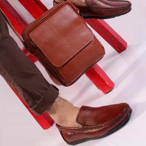 کفش مردانه چرم طبیعی طرح فیلا چرم گواشیر