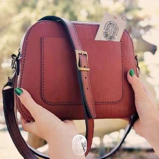 کیف چرم دست دوز چرم طبیعی زنانه آلا مدل آرمیتا