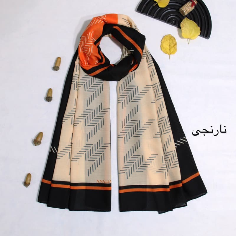 شال زنانه آنالیا مدل نخی پیچازی کد 9097 — تصویر ۳
